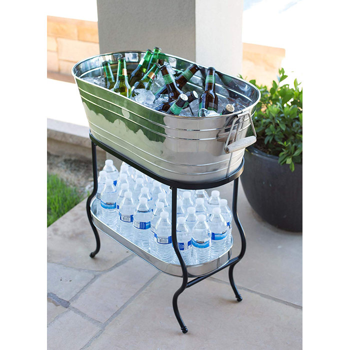 Orren Ellis Adwick Stainless Steel Beverage Tub & Reviews Wayfair